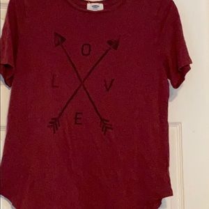 Women’s old navy love shirt